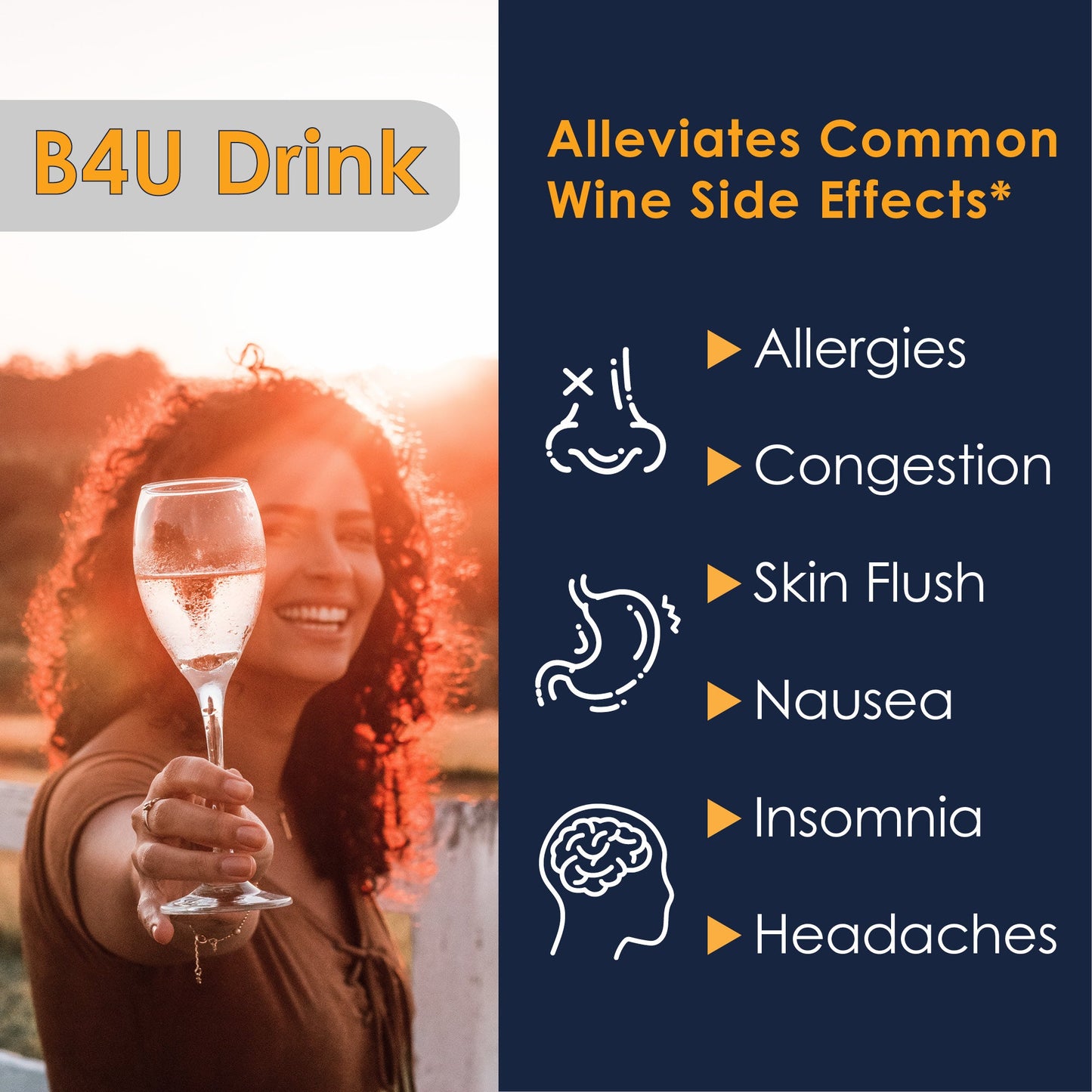 Option One B4U Drink - Hangover Prevention with DAO Enzymes