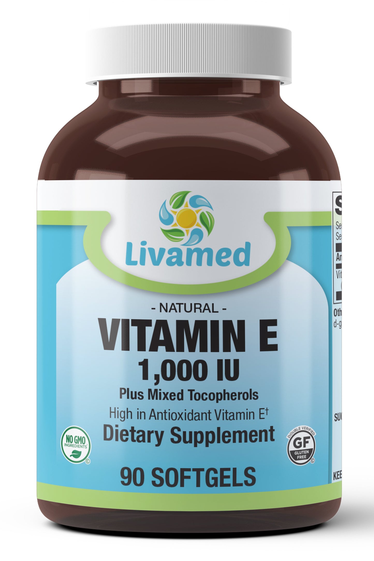Vitamin E 1,000 IU Plus Mixed Tocopherols Softgels 90 Count