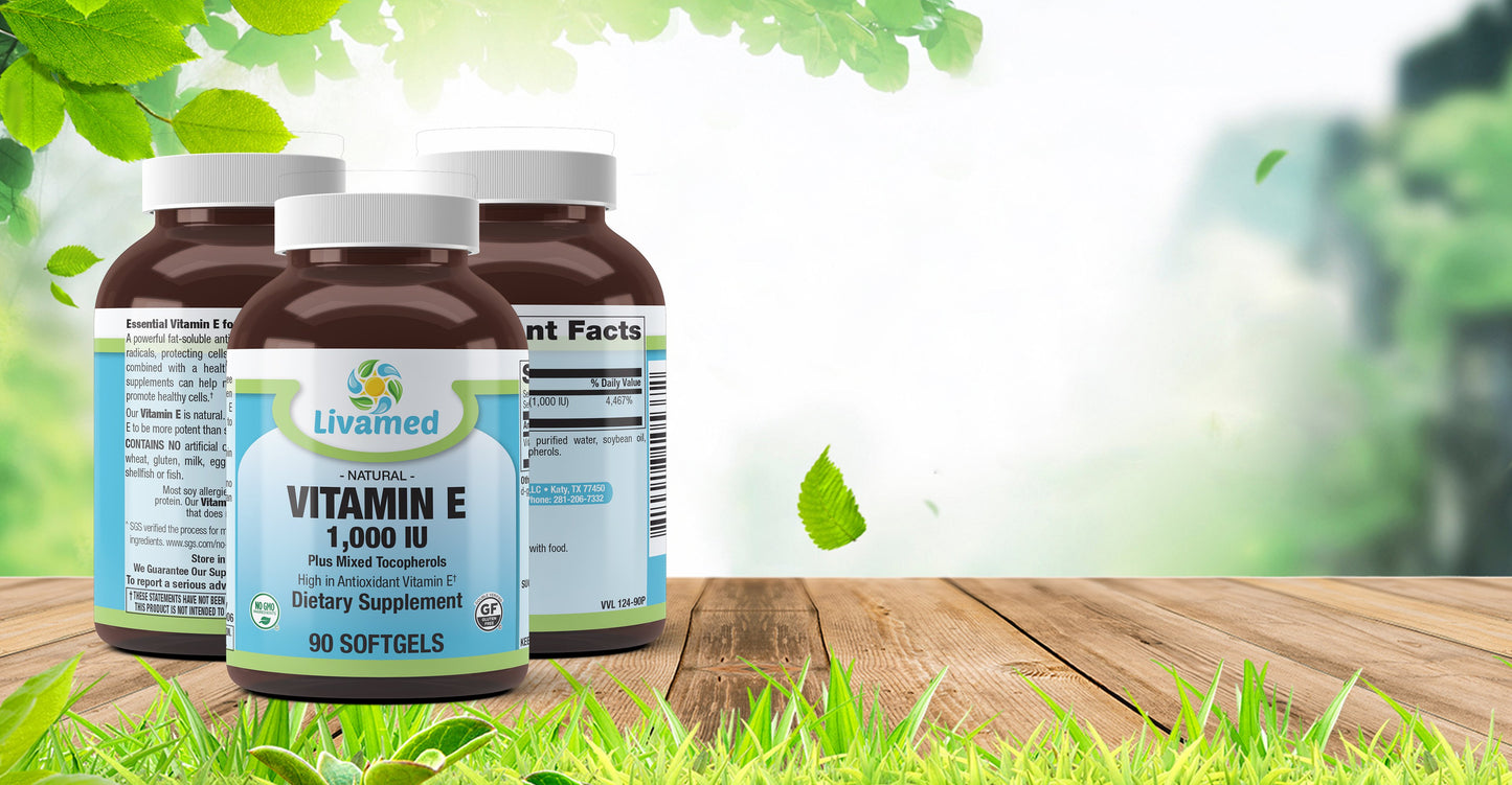 Vitamin E 1,000 IU Plus Mixed Tocopherols Softgels 90 Count