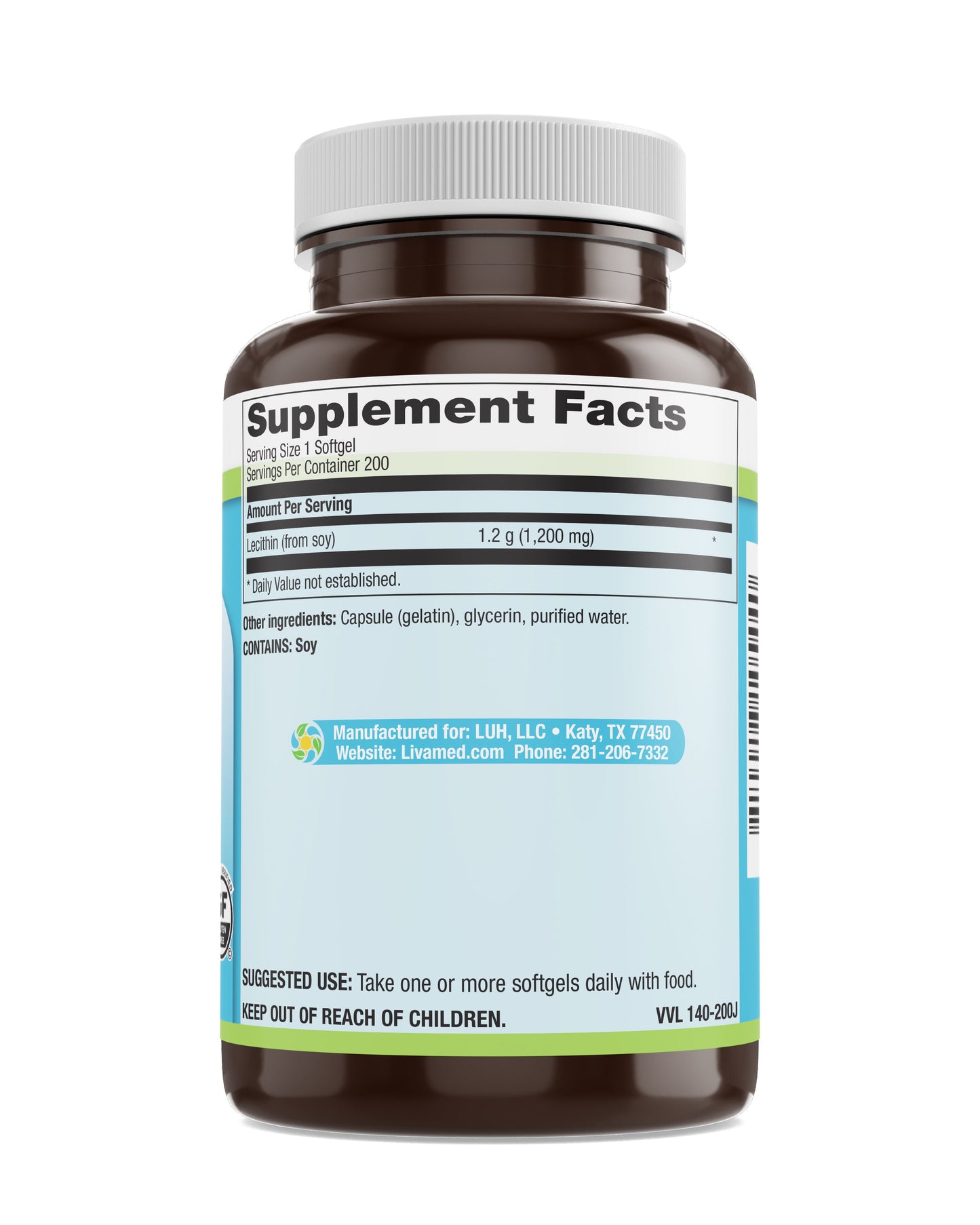 Lecithin 1,200 mg Softgels 200 Count