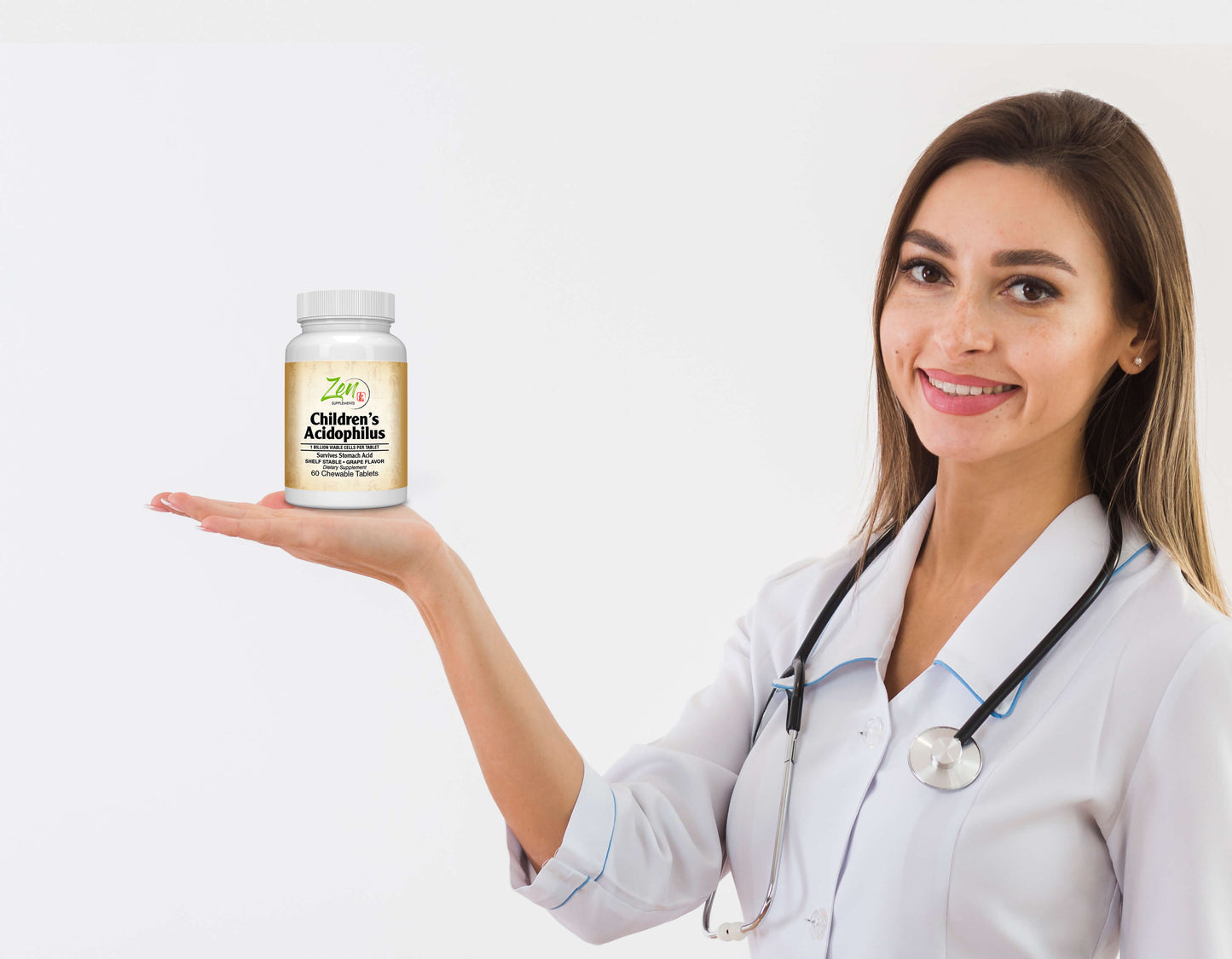 Children’s Probiotic Acidophilus plus Bifido 1 Billion CFU Grape Flavored Chewable 60-Tabs