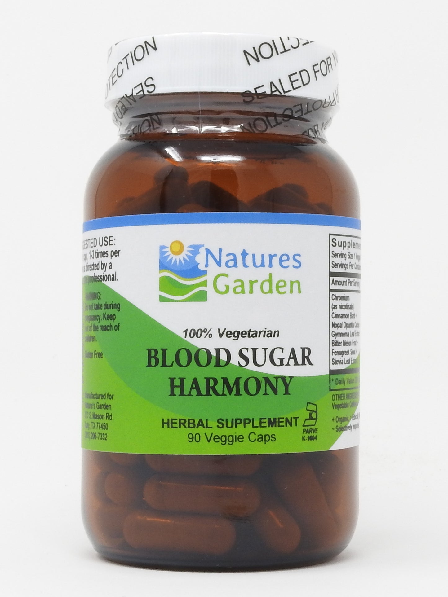 Nature's Garden - Blood Sugar Harmony - 90 Veggie Caps