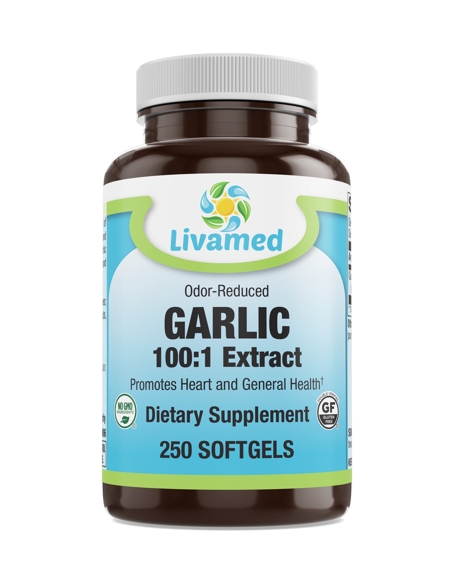 Garlic 500 mg 100:1 Extract Odor-Reduced Softgels 250 Count