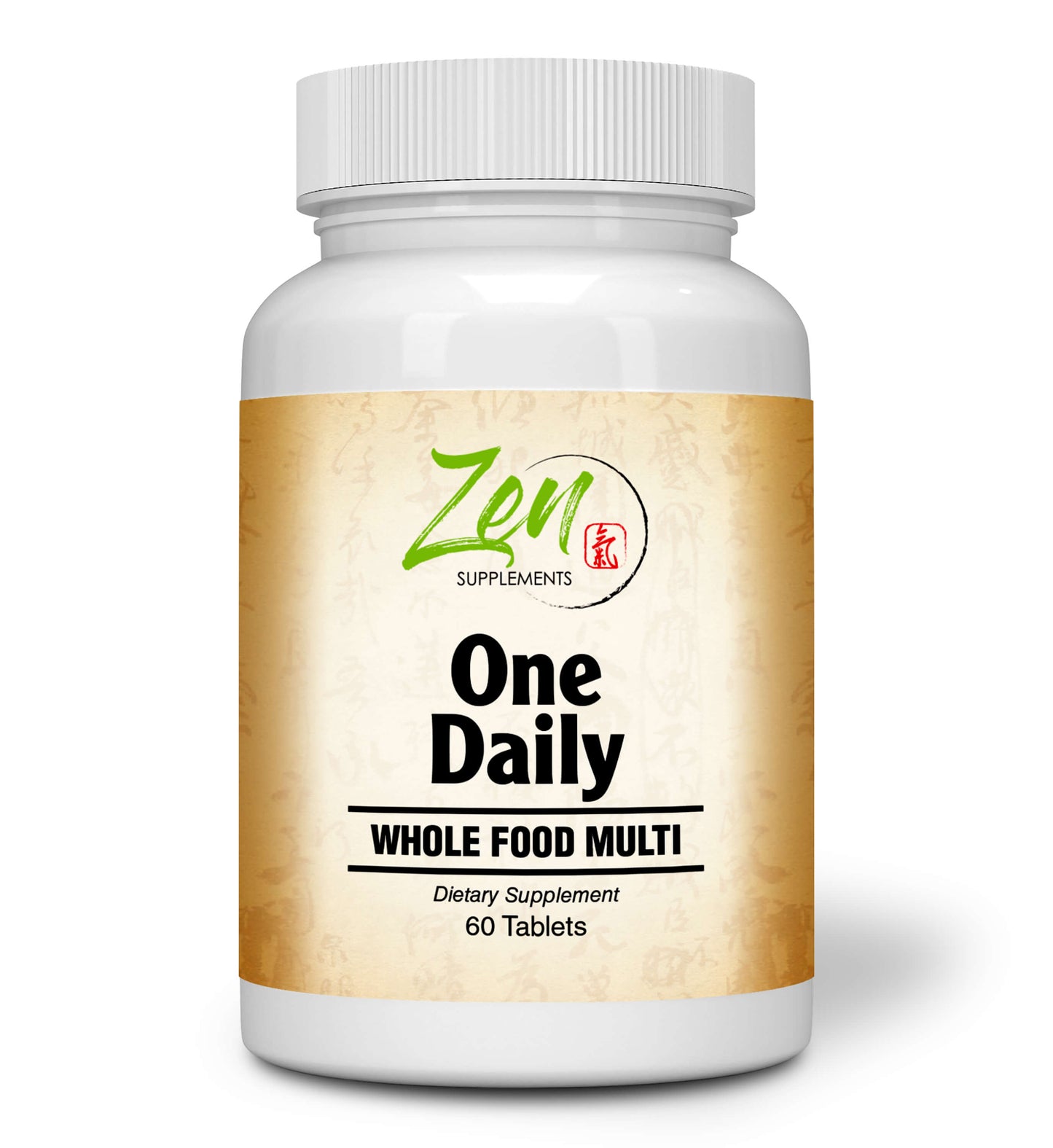 One Daily Whole Food Multi-Vitamin 60-Tabs - Vitamins and Nutrients From Organic Whole Food with Real Raw Veggies, Fruits, Probiotics, Digestive Enzymes.