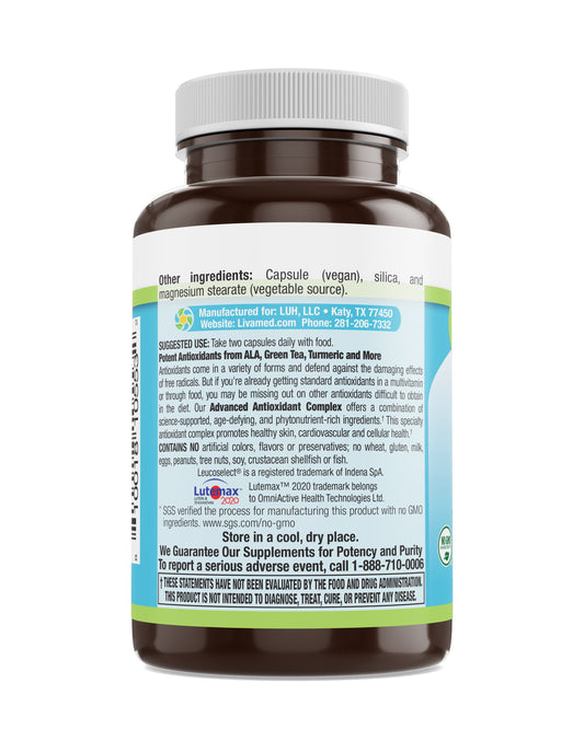 Advanced Antioxidant Complex Veg Caps 60 Count