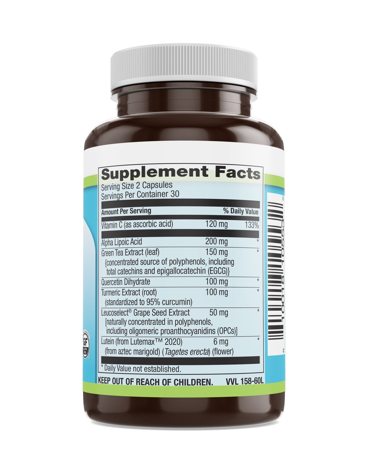 Advanced Antioxidant Complex Veg Caps 60 Count