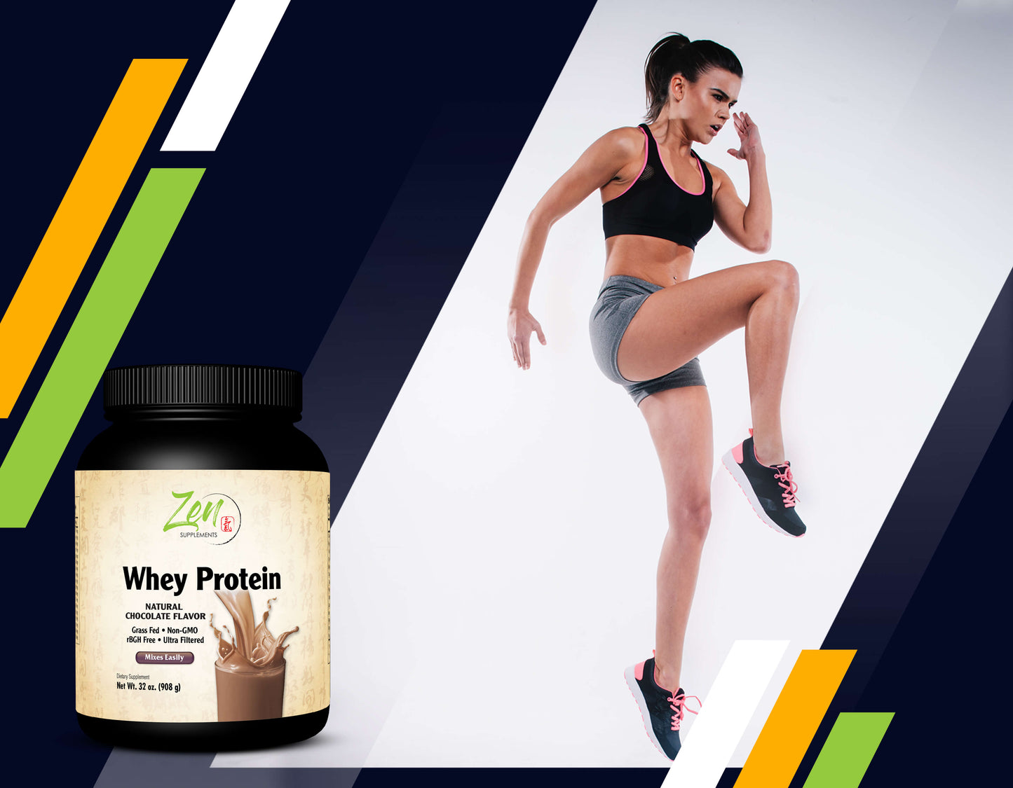 Organic Grass Fed Whey Protein 19g Per Serving Keto Friendly - Chocolate 32 Oz-Powder