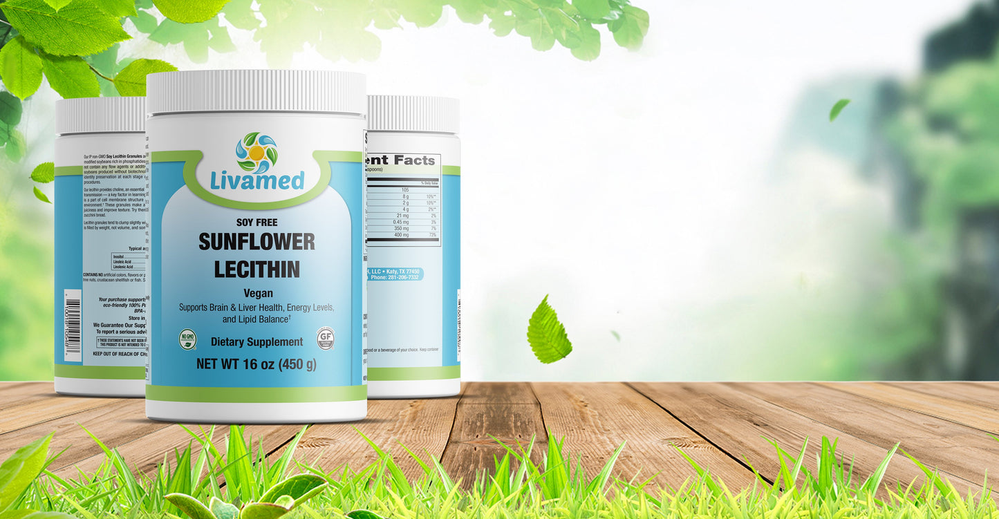 Sunflower Lecithin Powder (New PCR Tub) 16 oz Count