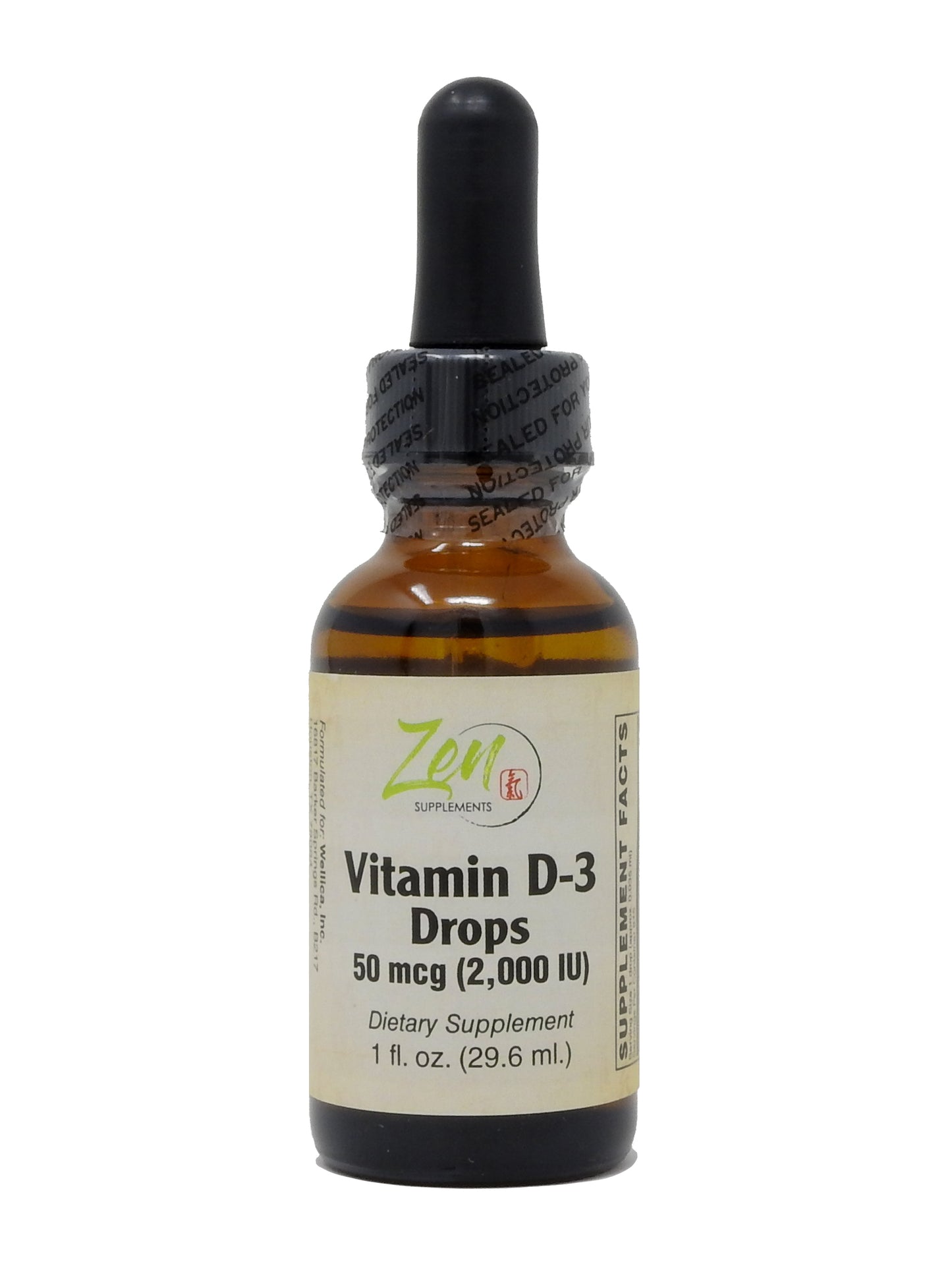 Vitamin D-3 2000 IU 1 Oz-Liquid - Supports Healthy Muscle Function, Bone Health & Immune Support
