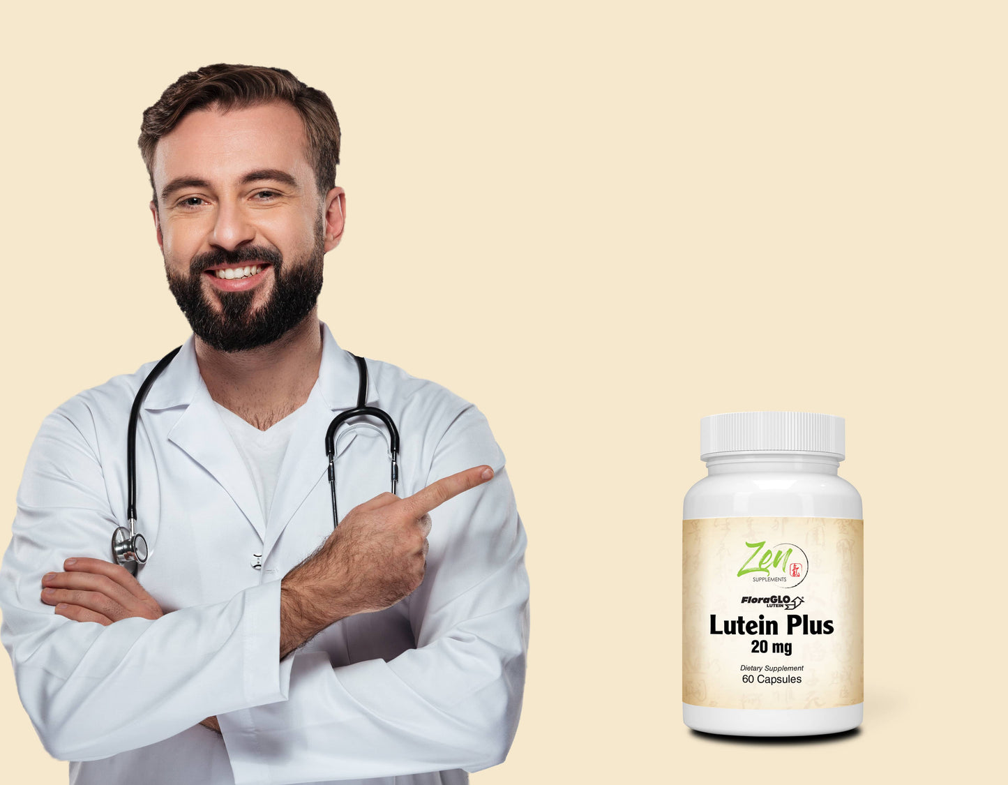 Lutein Plus 20 Mg W/ Bilberry and Zeaxanthin - Supports Eye Health & Visual Acuity 60-Caps