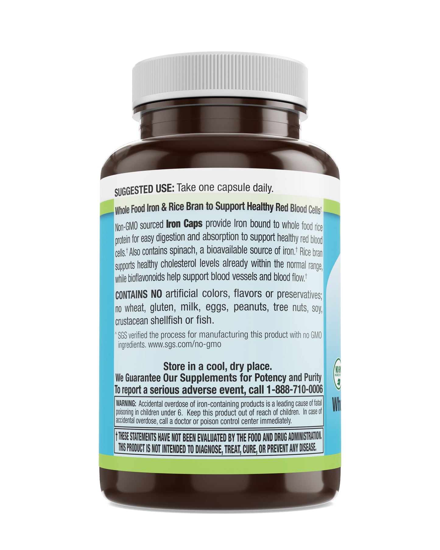 Iron Veg Caps - Whole Food Essentials 60 Count