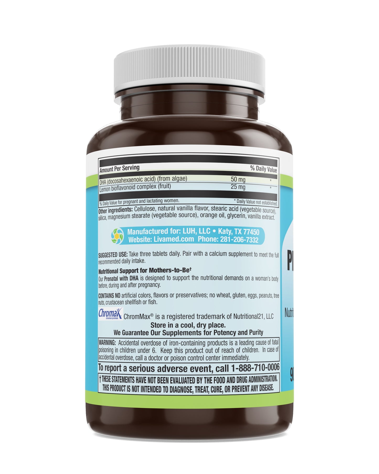 Prenatal with DHA Veg Tabs 90 Count