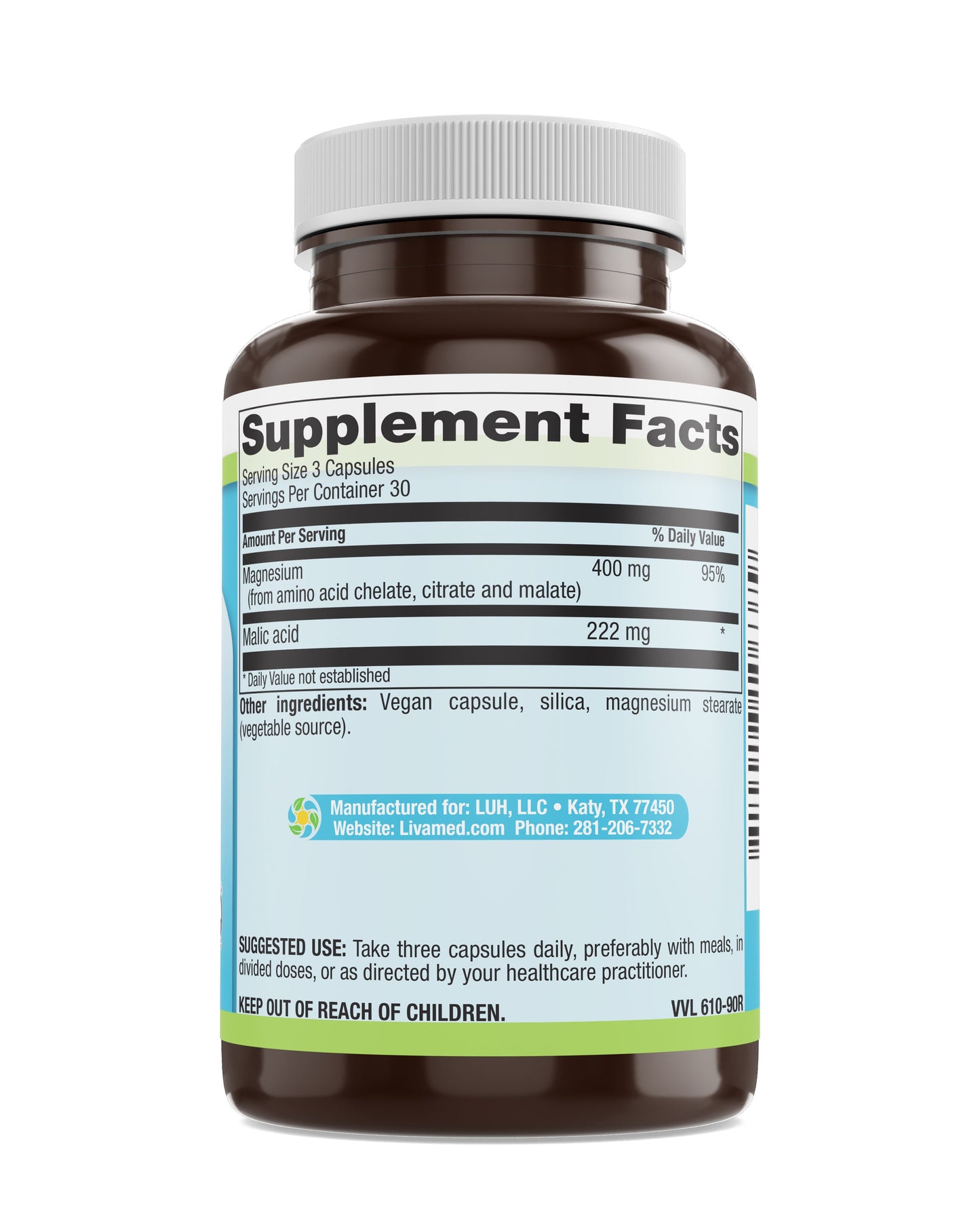 Mega Magnesium® Veg Caps 90 Count