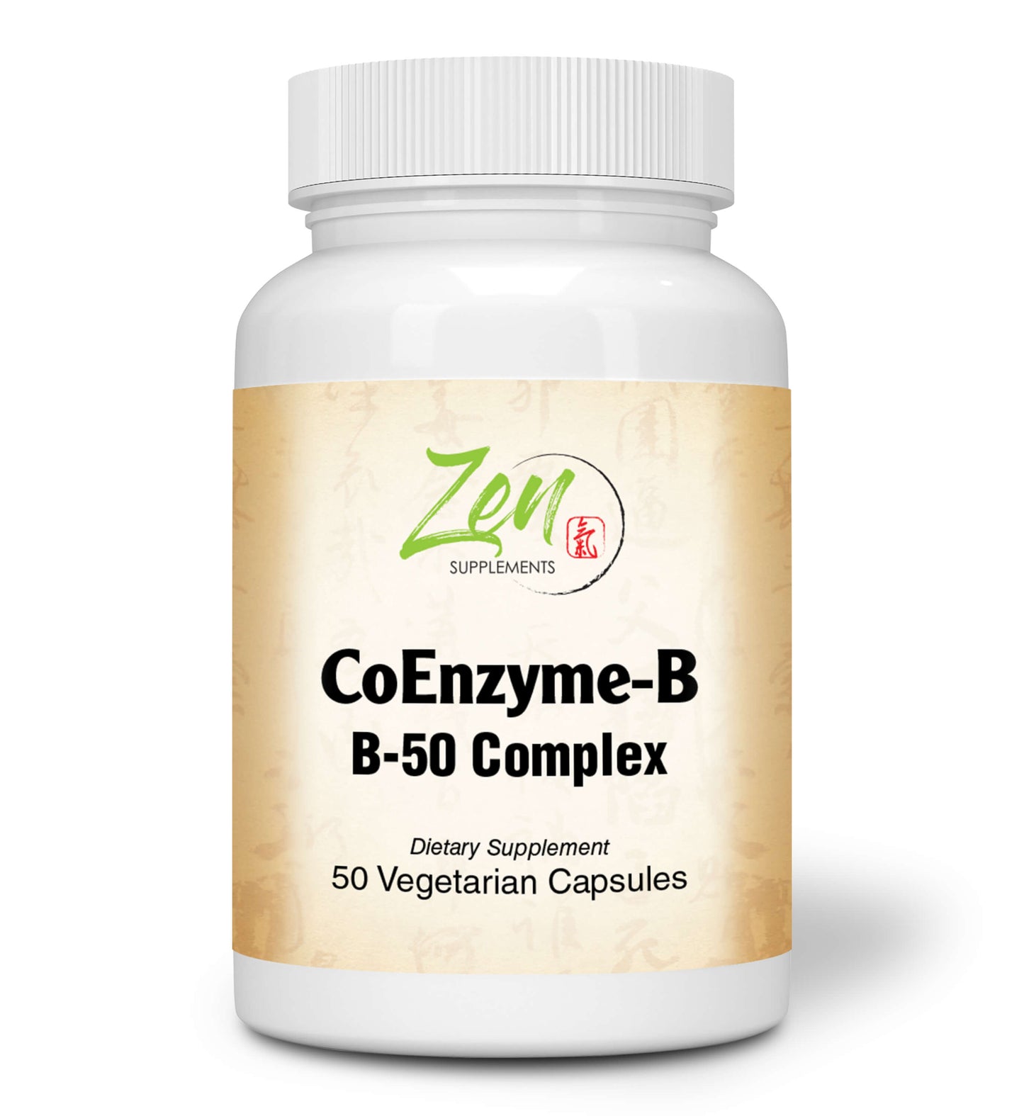 Coenzyme-B-50 B-Complex - Promotes Clean Energy for Healthy Nerve, Heart, Brain, Muscle and Cell Functions 50-Vegcaps