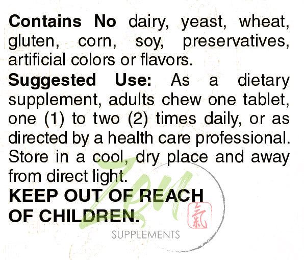 Chewable C-500 Orange Flavored Vitamin C with Bioflavinoids 90-Tabs