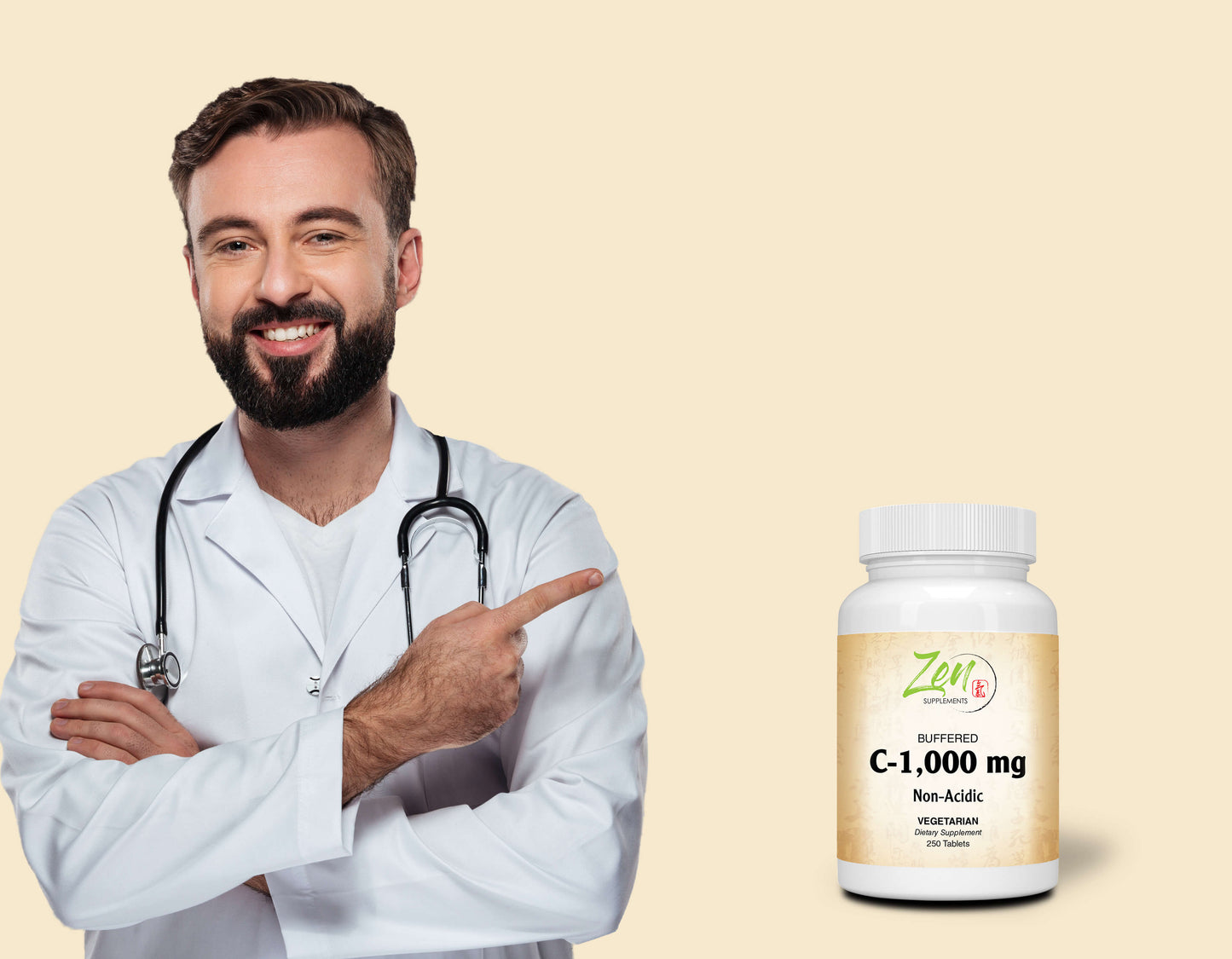 Buffered Vitamin C-1000 Mg W/ Bioflavinoids 250-Tabs - Easy on Sensitive Stomachs - Calcium Buffered Vitamin C with High Absorption Ascorbic Acid Supports Immune System, Collagen Booster & Powerful Antioxidant