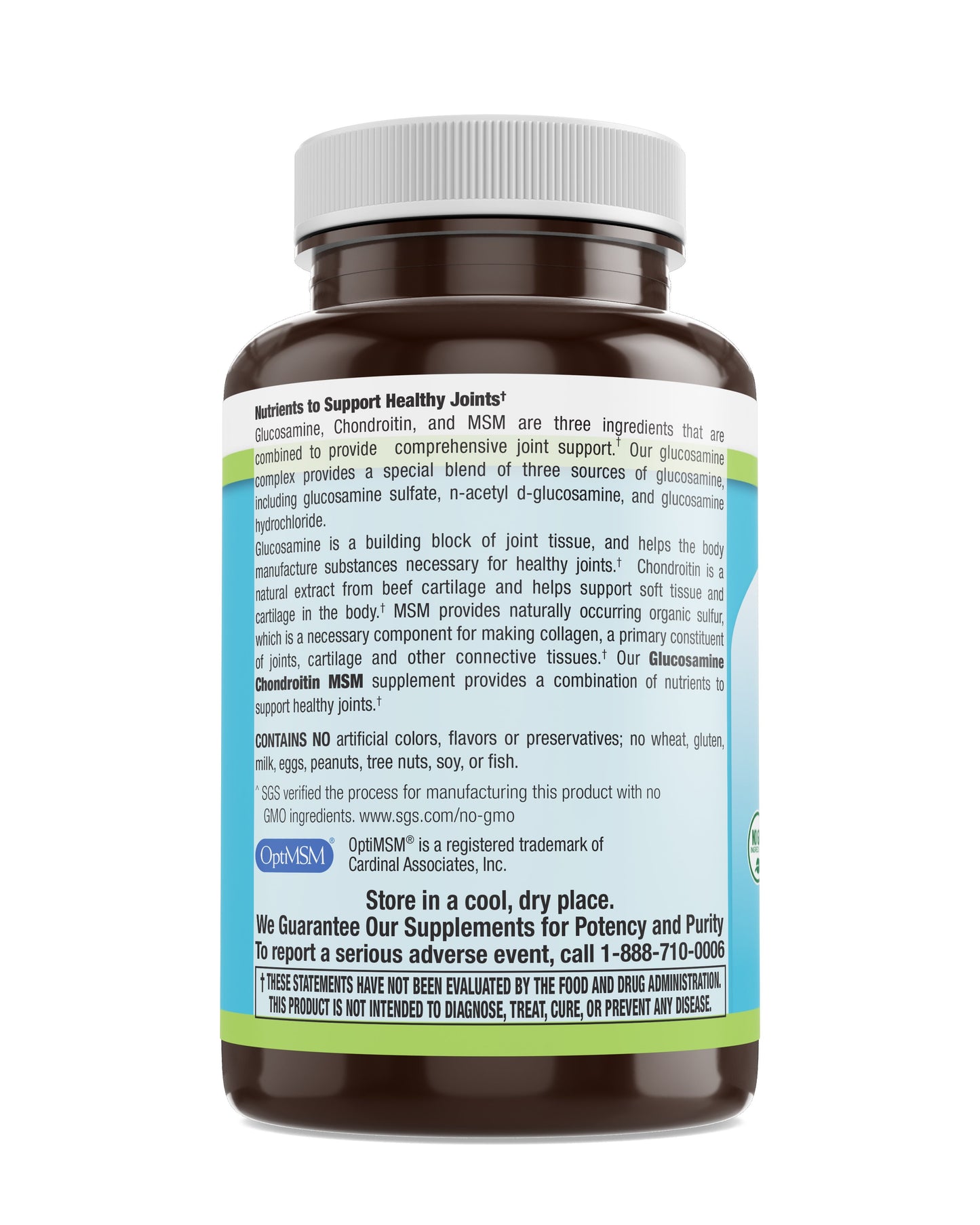 Glucosamine Chondroitin MSM Tabs 120 Count