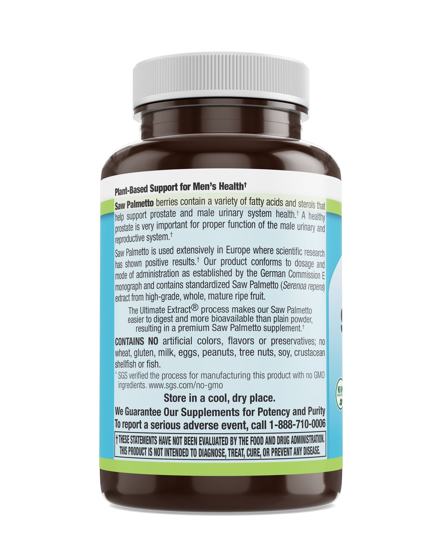 Saw Palmetto 160 mg Softgels 120 Count