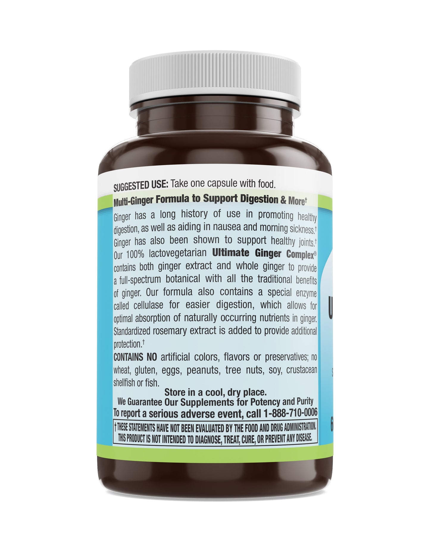 Ultimate Ginger Complex® with Standardized Ginger Veg Caps 60 Count