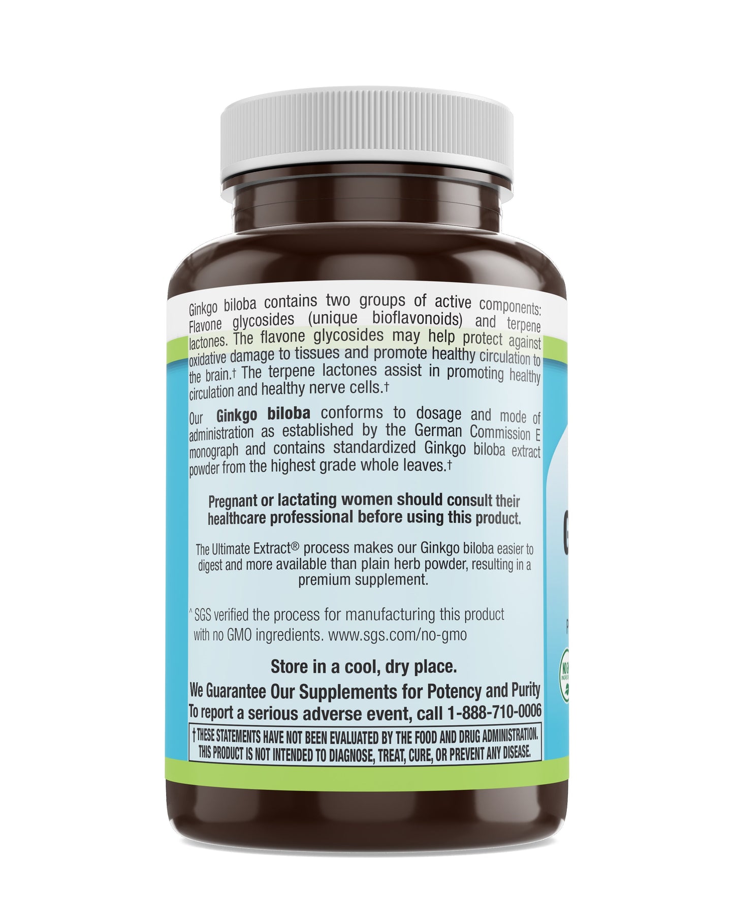 Ginkgo Biloba 60 mg Veg Caps 120 Count