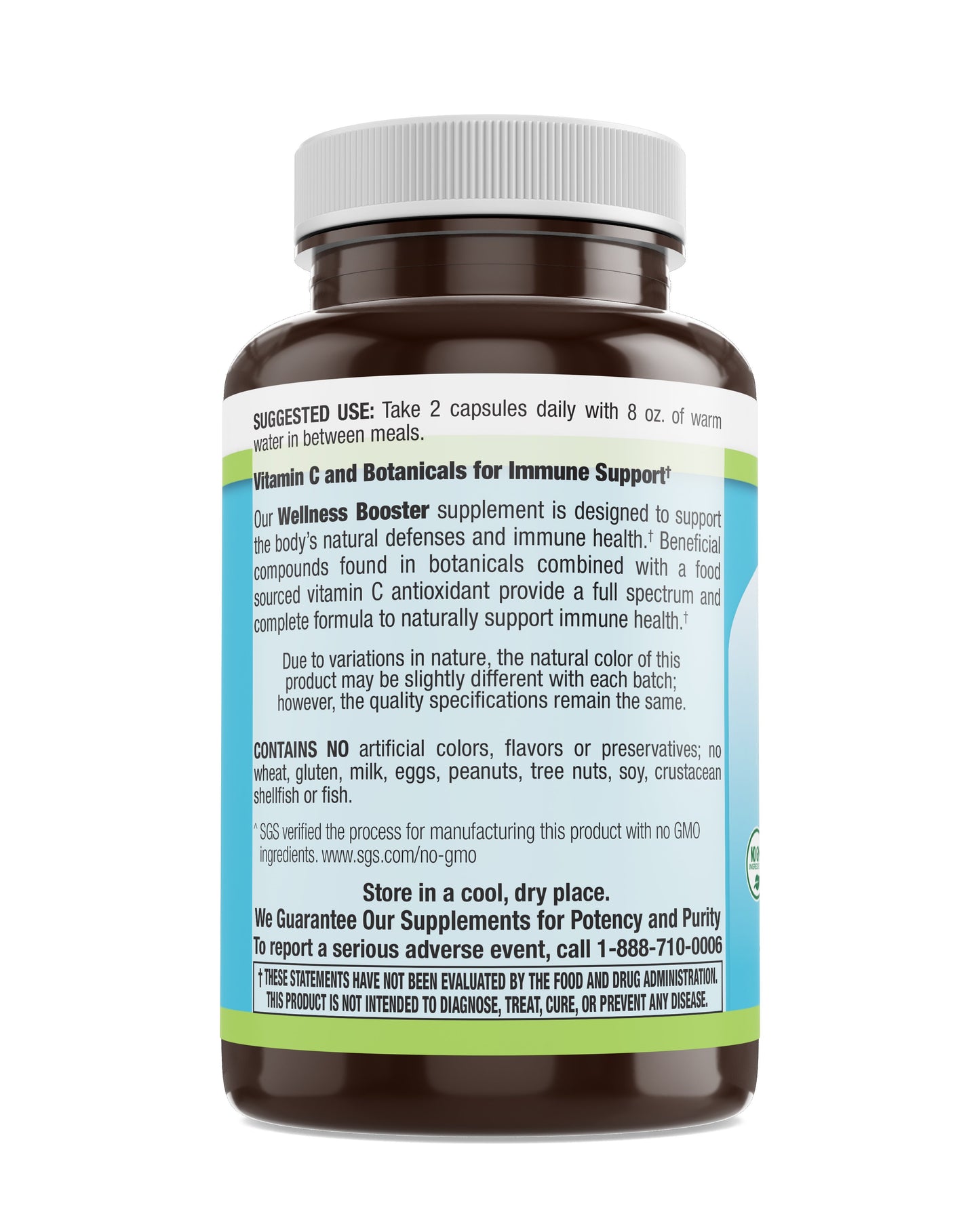 Wellness Booster - Herbal Immune Veg Caps 100 Count
