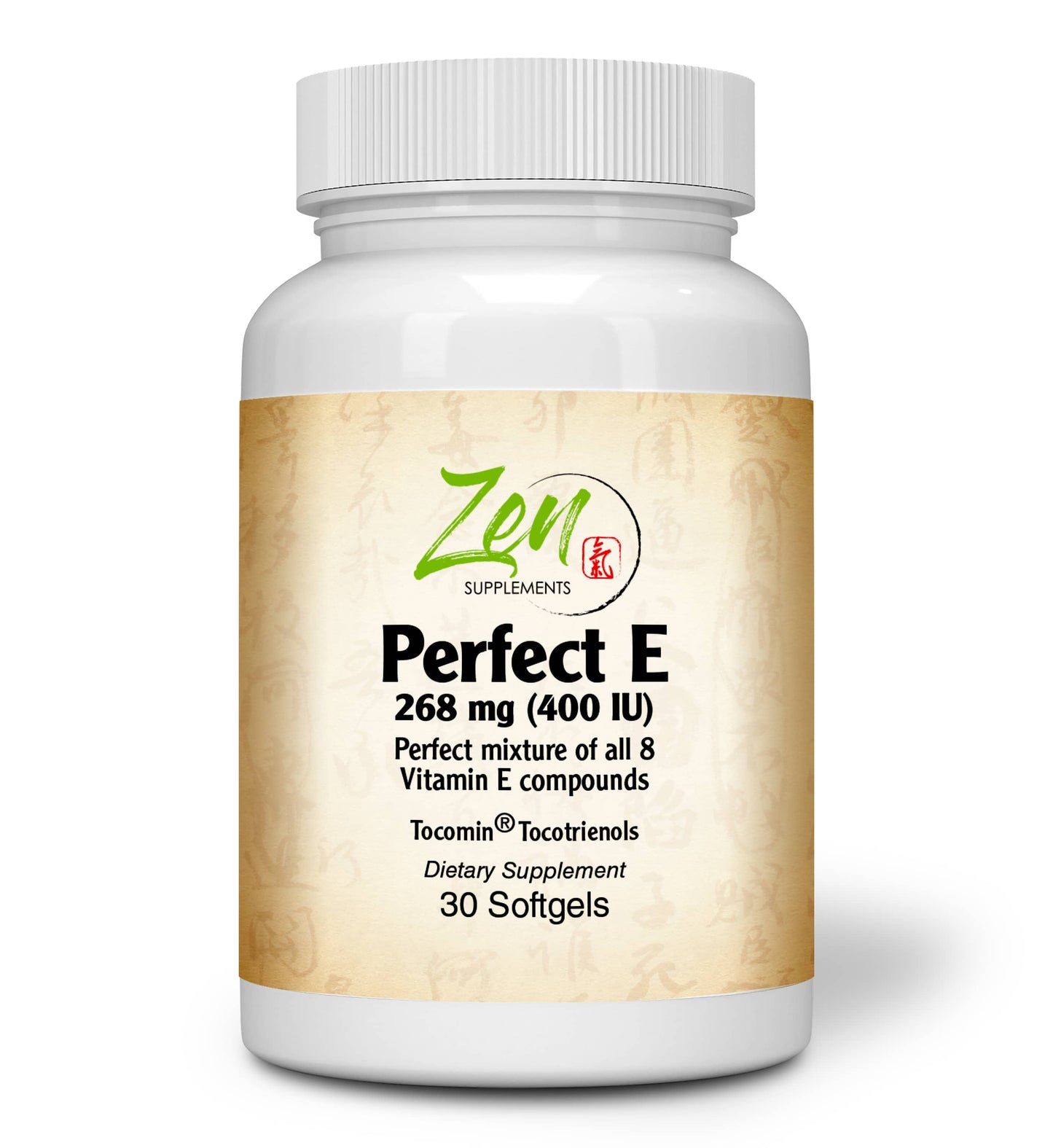 Perfect E with Tocotrienols from Tocomin®contains 400 IU alpha-tocopherol & gamma-tocopherol 30-Softgel