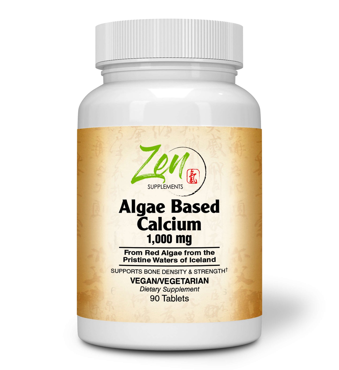 Algae Based Calcium, with Magnesium, Vegan D3 & Vegan K2 and trace minerals 90-Tabs - Plant-Based Calcium Supplement with Magnesium, Boron, Promotes Bone Strength - All Natural Ingredients to be Highly Absorbable