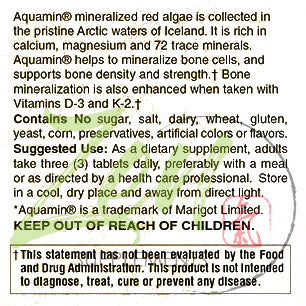 Algae Based Calcium 1,000Mg Icelandic Red Algae 180-Tabs - Plant-Based Calcium Supplement with Magnesium, Boron, Vitamin K2 + D3 - Increases Bone Strength - All Natural Ingredients to be Highly Absorbable