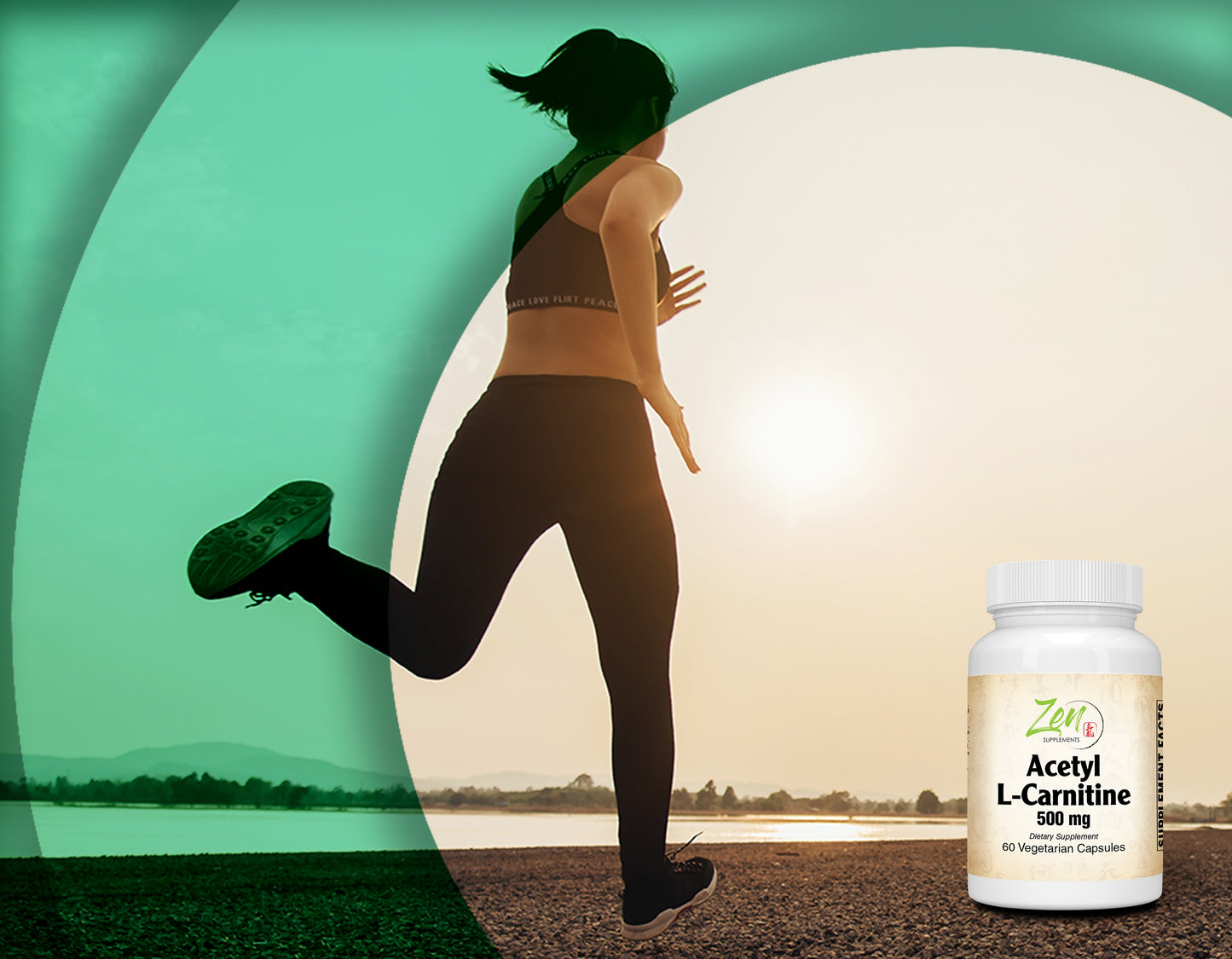 Acetyl L-Carnitine 500 Mg 60-Vegcaps - Supplement for Brain Function Support, Memory, Attention & Stamina - Supports Antioxidant Protection for the Brain