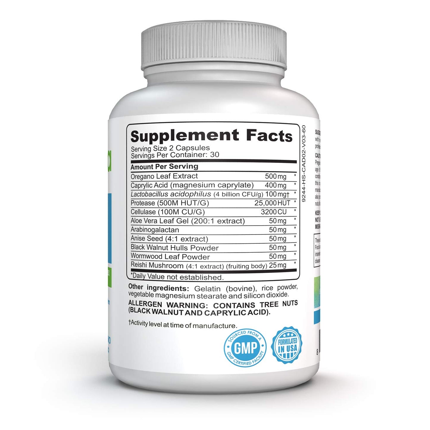 Advanced Strength Candida Cleanse Complex - with Acidophilus, Herbal Blend & Enzymes