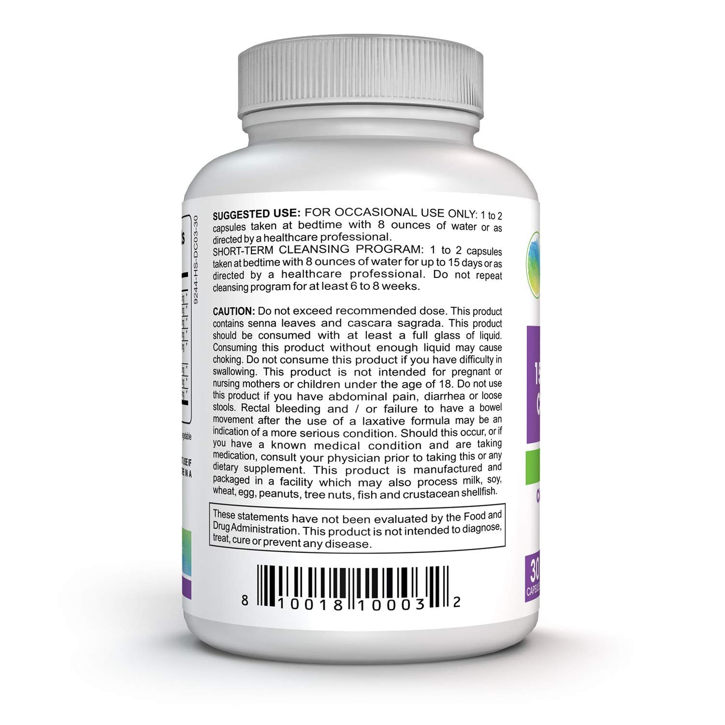 15 Day Advance Colon Cleanse Formula with Probiotic - to Support Detox, Digestive Health, Weight Loss & Increased Energy Levels - Contains Acidophilus, Fiber, Aloe, Cascara Sagrada, Senna l