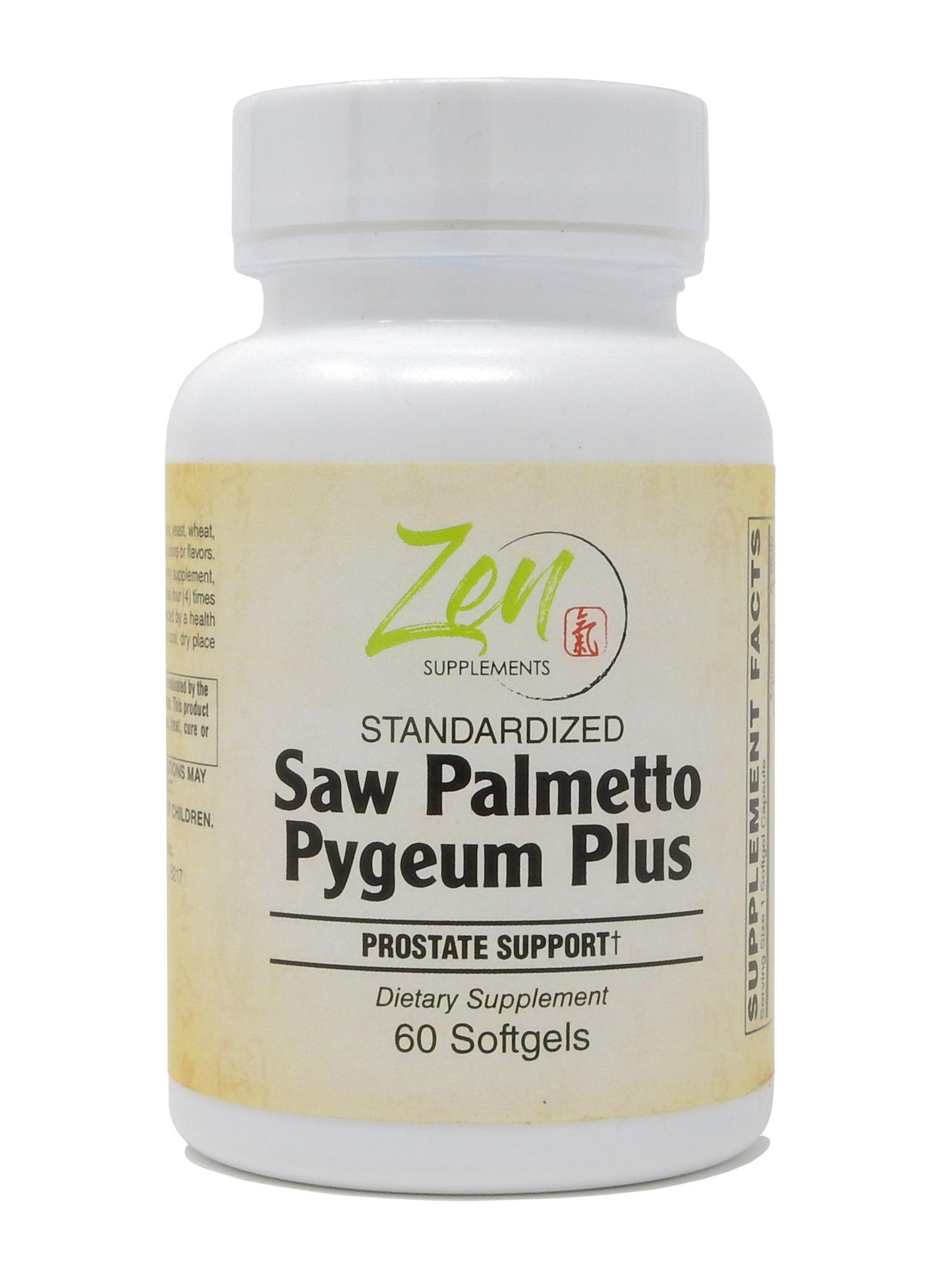 Saw Palmetto & Pygeum Plus - Prostate Support Supplement w/L-OptiZinc® for Prostate & Urinary Tract Health including Frequent Urination, Beta-Sitosterol Supports DHT Blocker for Hair Loss Prevention 60-Softgel
