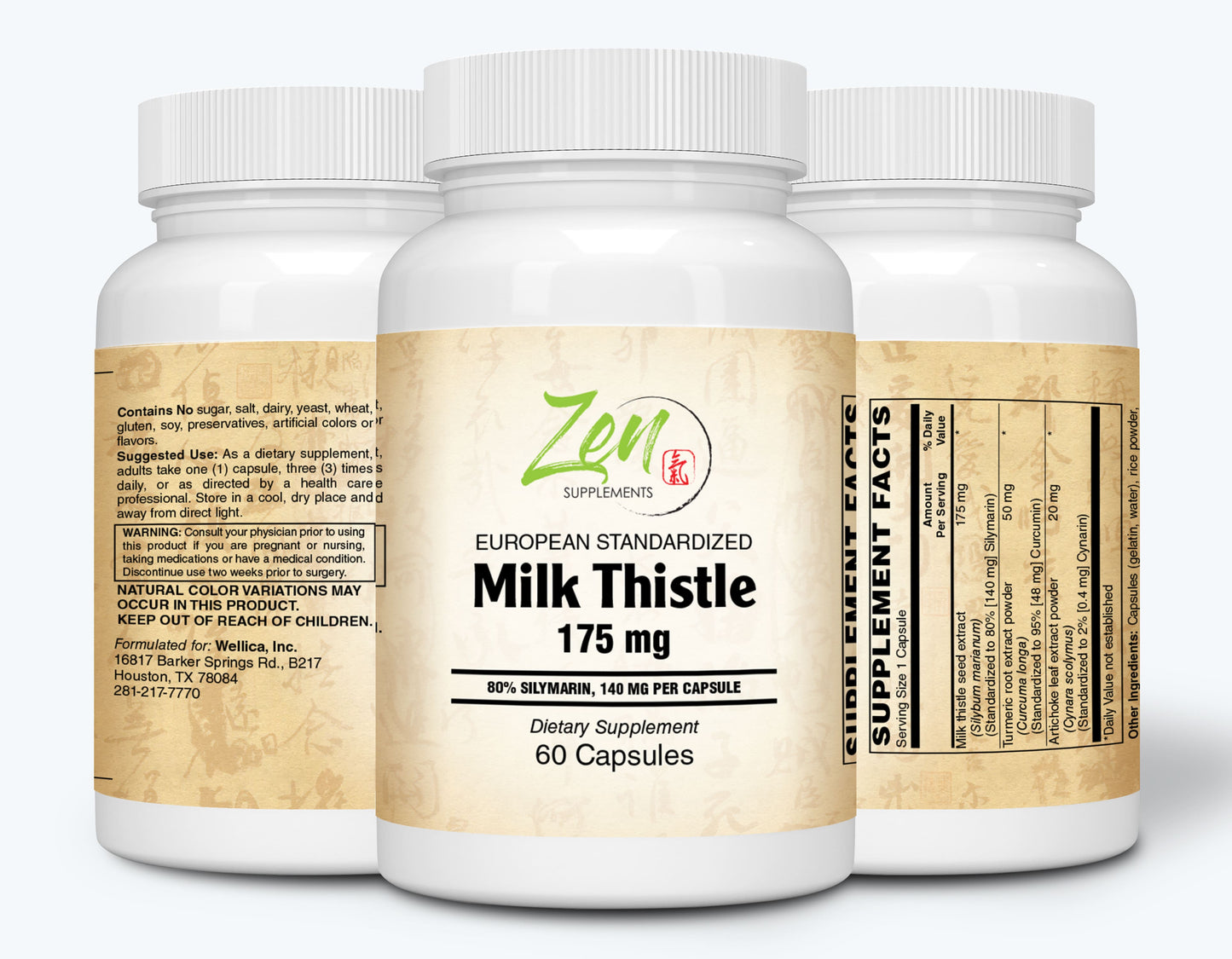 Milk Thistle Extract-Plus 175 Mg - Promotes Healthy Liver Function, Liver Health & Supports the Body’s Natural Cleansing & Detoxification Pathways 60-Caps