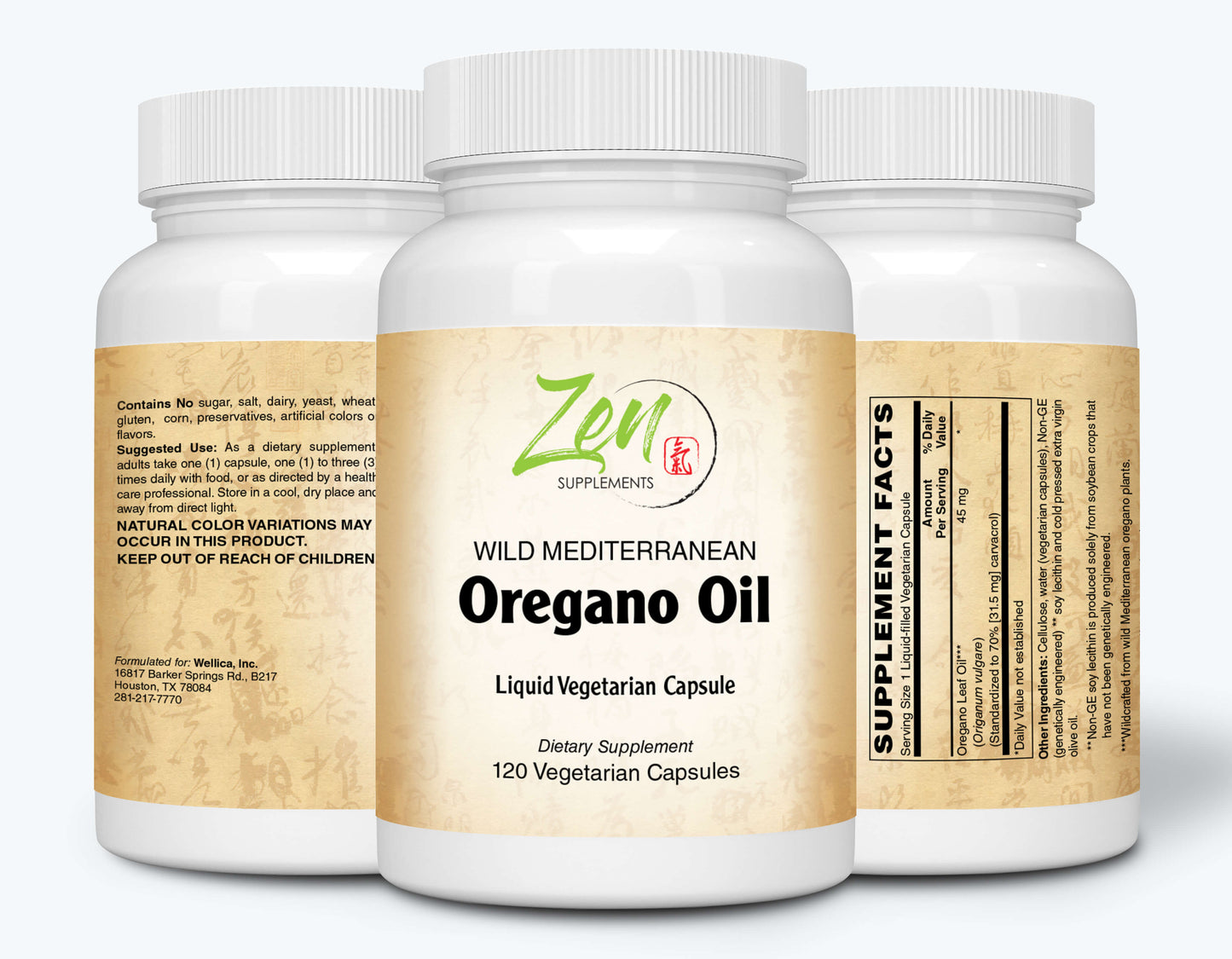 Oregano Oil Standardized to 45 Mg 70% Carvacrol - Immune and Intestinal Support for Healthy Digestive Flora 120-Vegcaps