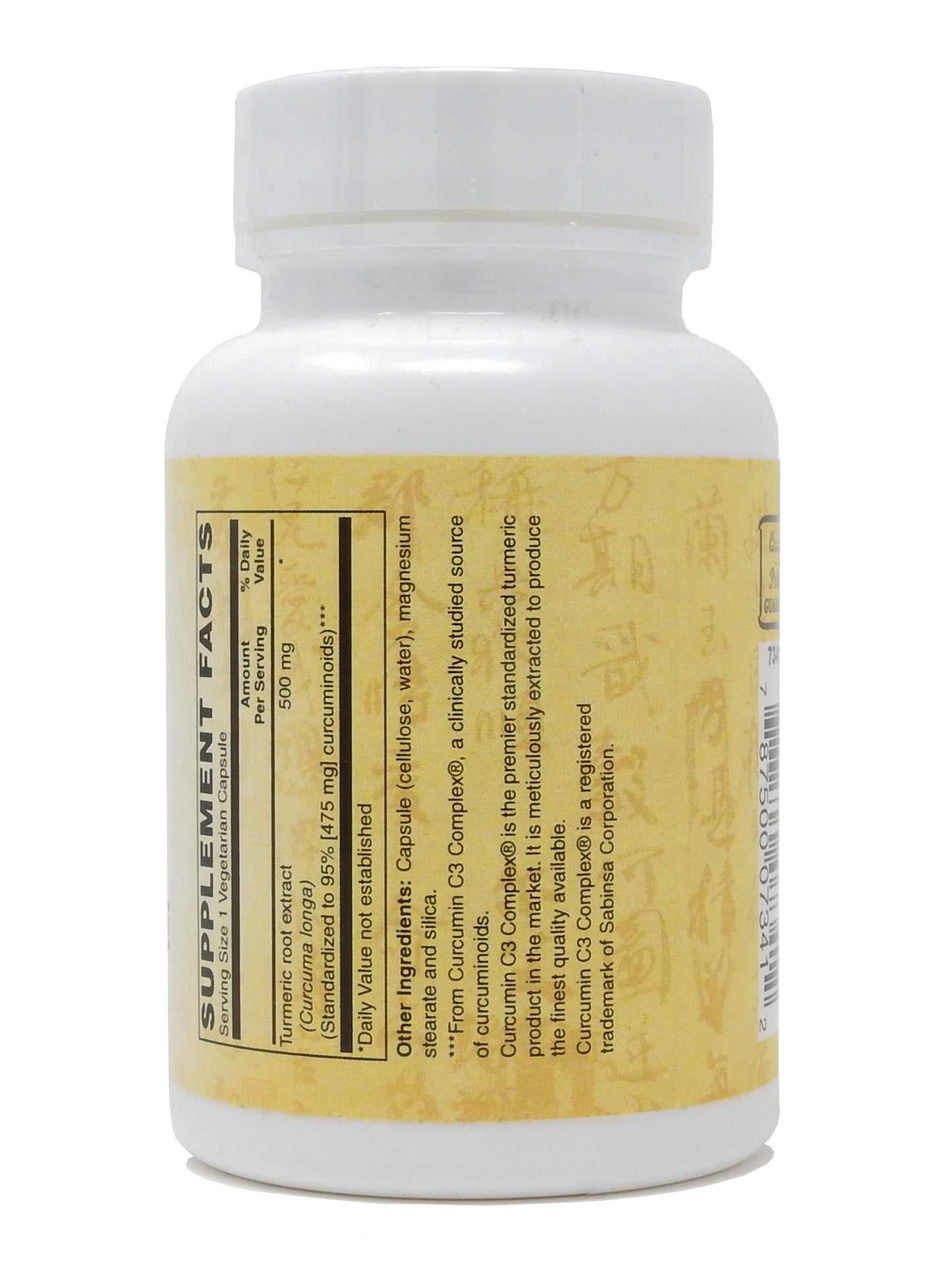 Turmeric Extract 500 Mg Features Curcumin C3 Complex® The Most Active Form of Curcuminoid Found in the Turmeric Root - Promotes Joint, Heart, Brain Health plus Immune Response 60-Vegcaps