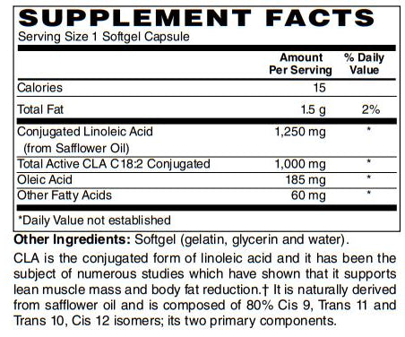 Hi Potency CLA 1,250Mg - Supports Healthy Weight Management - Promotes Lean Mass Muscles, Metabolism & Immune Health 90-Softgel