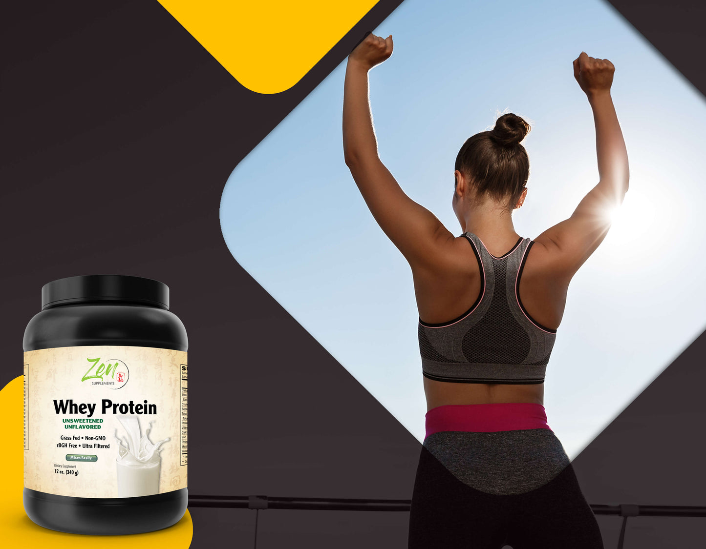 Organic Grass Fed Whey Protein 19g Per Serving Keto Friendly - Unflavored 12 Oz-Powder