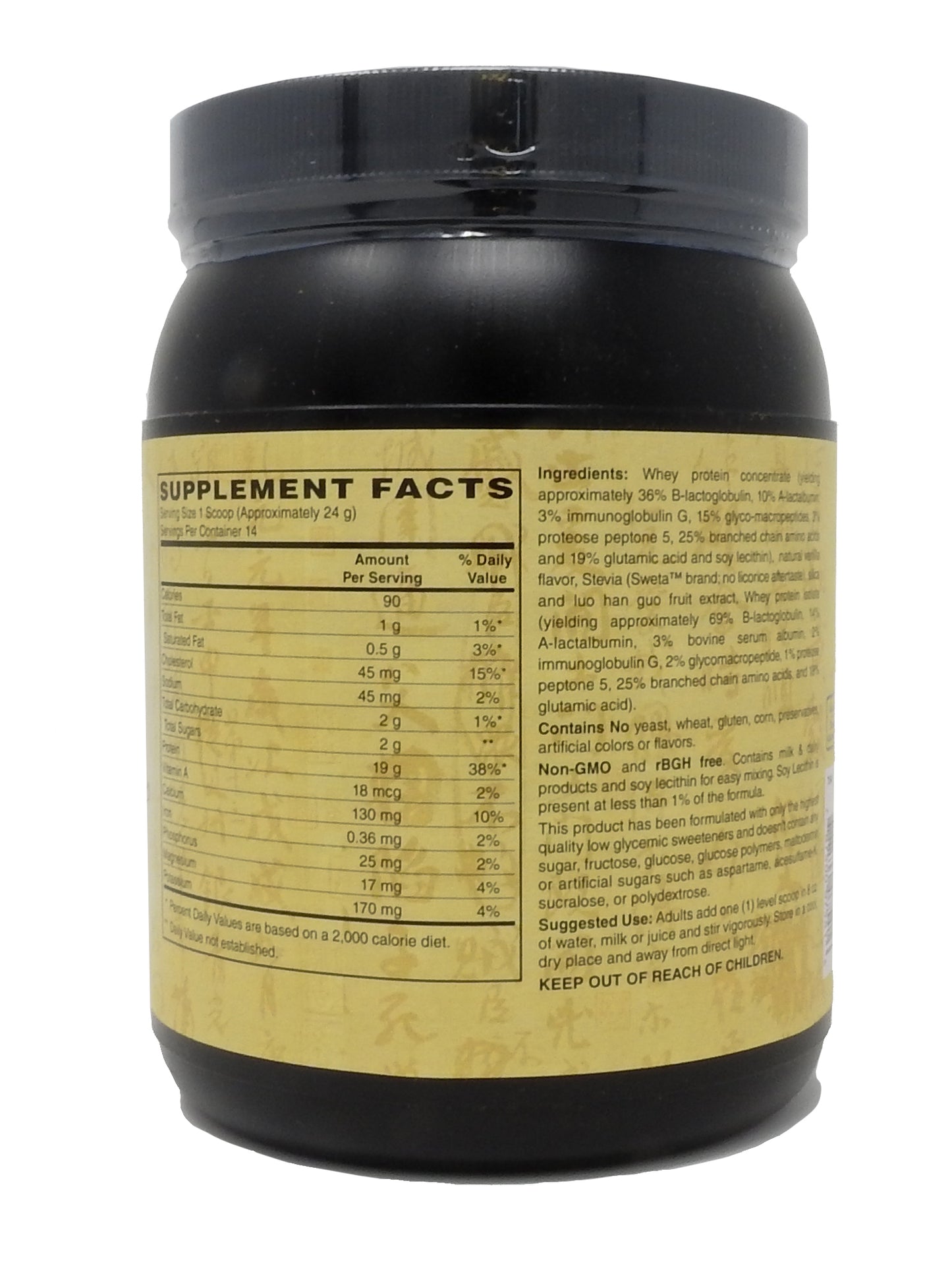 Whey Protein 19g Per Serving Keto Friendly - Vanilla 12 Oz-Powder