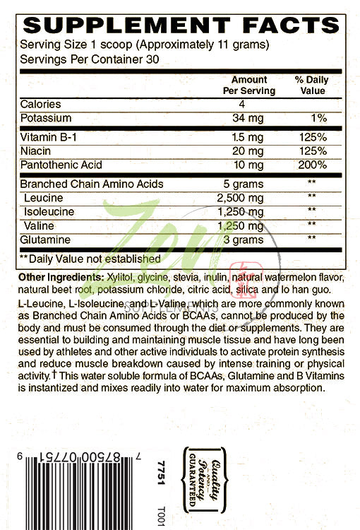 BCAA - Branch Chain Amino Acids-Clean Fit, Keto Diet, Supports Muscle Build, Improve Recovery and Increase Endurance 330GR-Powder