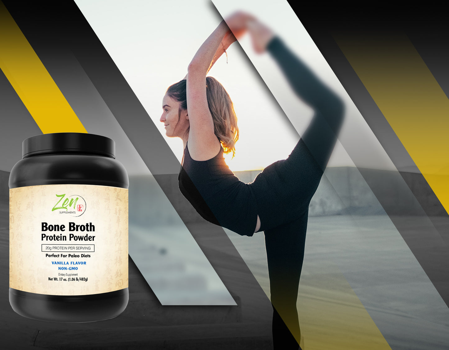 Bone Broth for Keto Diets and Paleo Diets - Vanilla 1 LB-Powder - 22g of Protein Per Serving -Promotes Joint Health, Gut Health, Hair, Skin & Nails Health, Brain Health and Healthy Aging