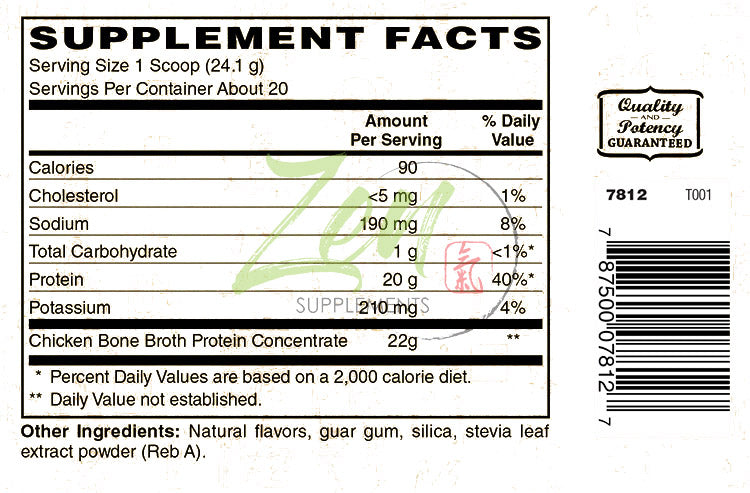 Bone Broth for Keto Diets and Paleo Diets - Vanilla 1 LB-Powder - 22g of Protein Per Serving -Promotes Joint Health, Gut Health, Hair, Skin & Nails Health, Brain Health and Healthy Aging