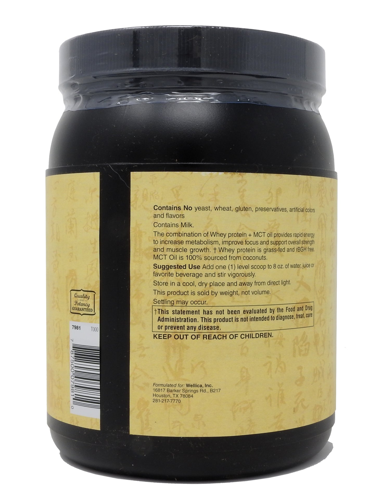 Whey Protein + MCT Powder & 15g Protein per serving - Keto Protein with 2g Net Carbs – Low Carb Meal Replacement Food 409g-Powder