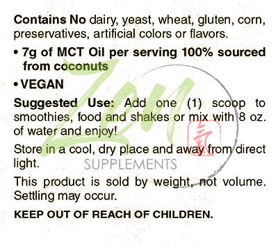 MCT Oil Powder 100% Pure MCT's - Perfect for Keto - Energy Boost, Nutrient Absorption, Appetite Control,Healthy Gut Support 292g, 10.3oz Powder