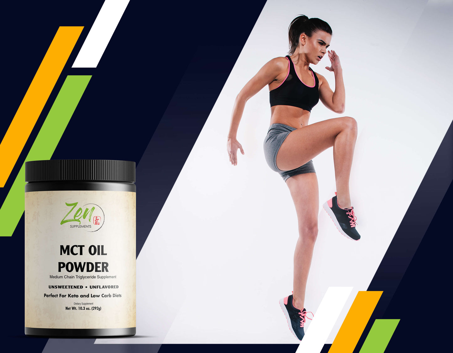 MCT Oil Powder 100% Pure MCT's - Perfect for Keto - Energy Boost, Nutrient Absorption, Appetite Control,Healthy Gut Support 292g, 10.3oz Powder