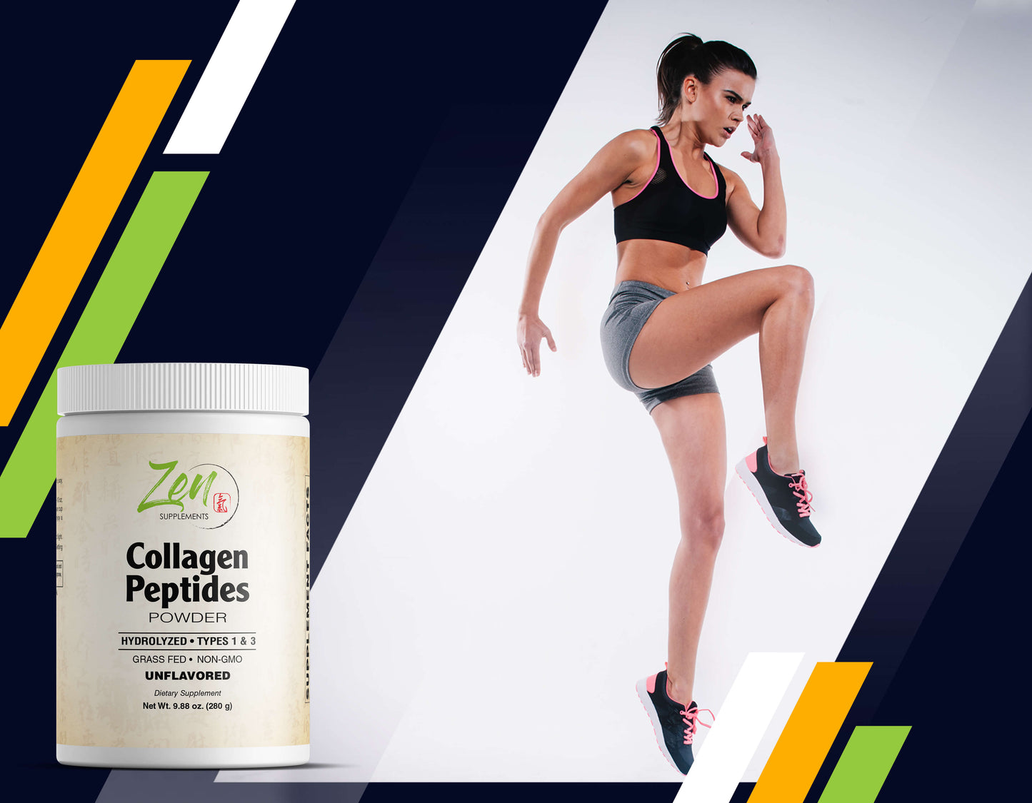 Collagen Peptides (Hydrolyzed Types 1 & 3) for Anti-Aging, Hair, Skin, Nails and Joints 280g-Powder