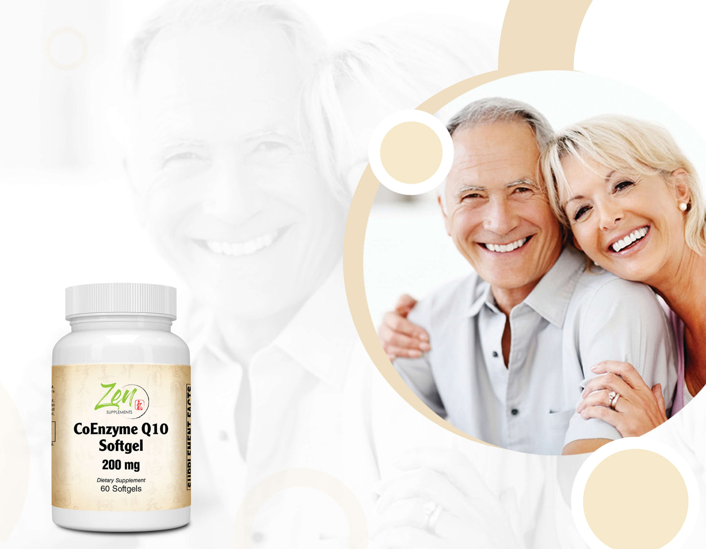 Coenzyme Q10 200 Mg - CoQ10 Ubiquinone Antioxidant Supports Heart Health including Cholesterol & Blood Pressure, Neurological Function & Cellular Energy 200 Mg 60-Softgel