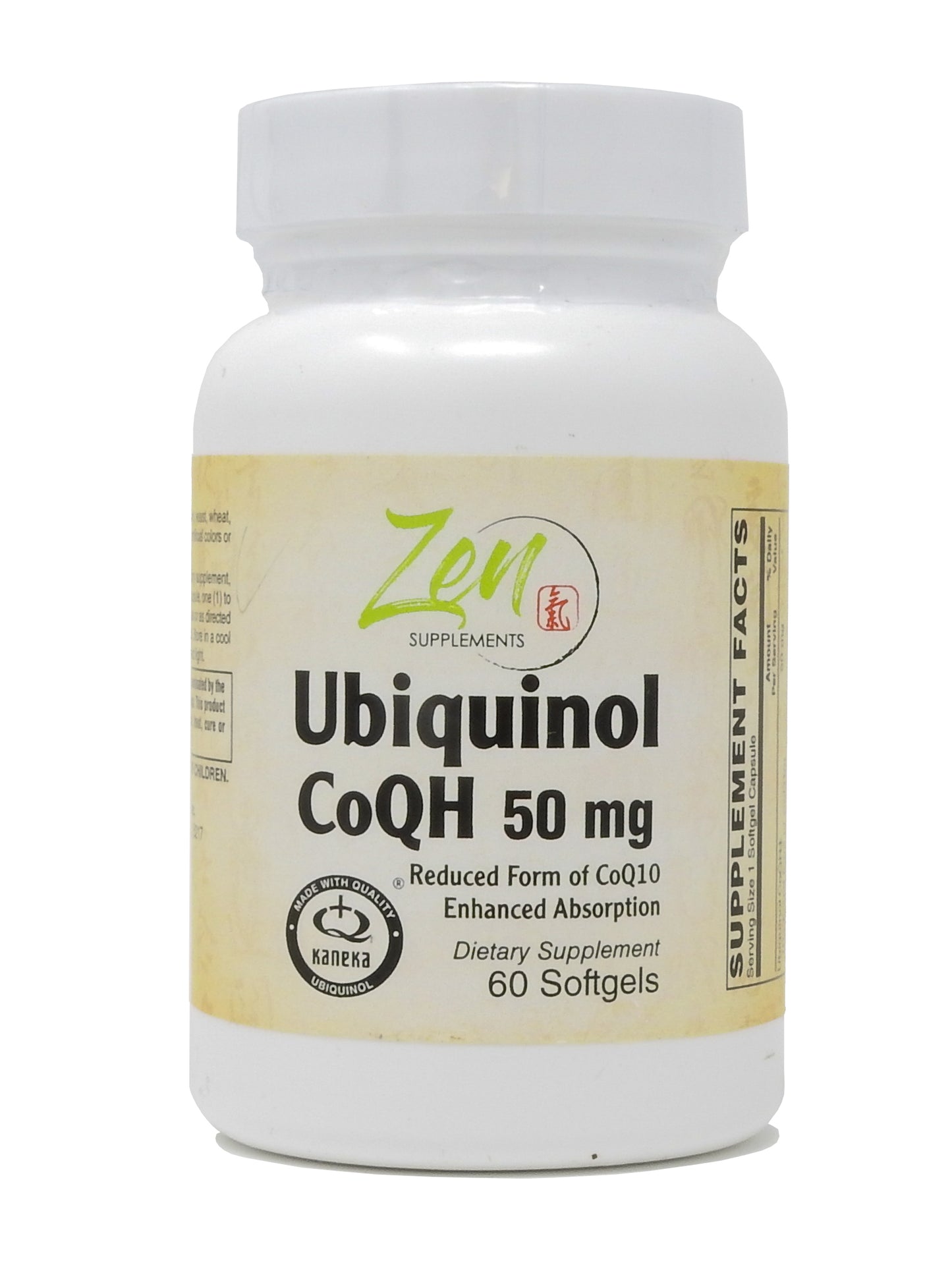 Ubiquinol CoQH 50 Mg Supports Heart Health including Cholesterol & Blood Pressure, Neurological Function & Cellular Energy 60-Softgel