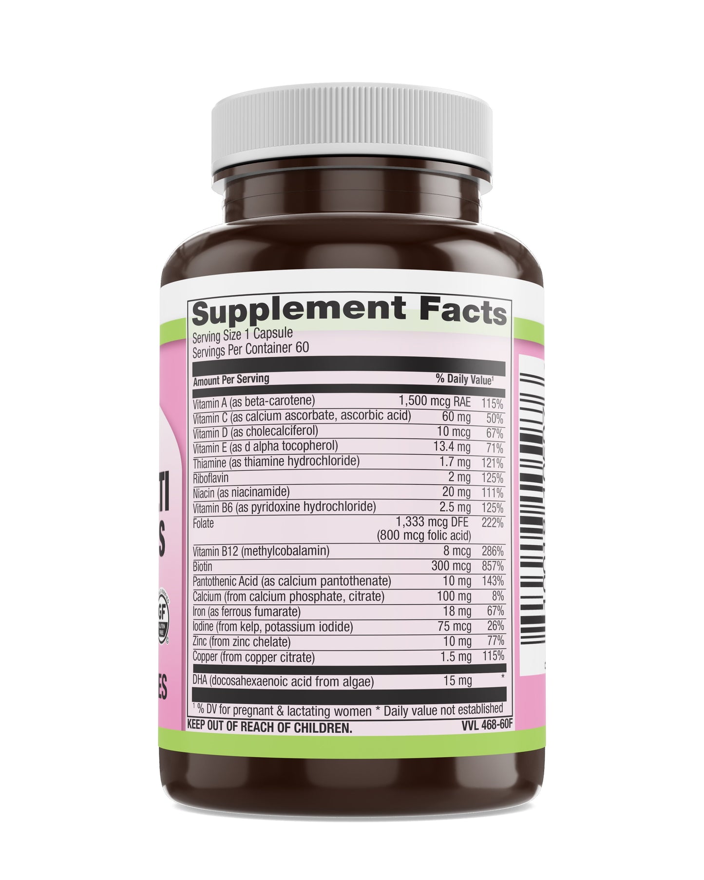Prenatal Once Daily Veg Caps 60 Count