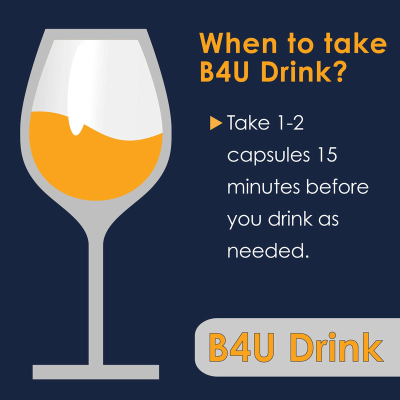 Option One B4U Drink - Hangover Prevention with DAO Enzymes