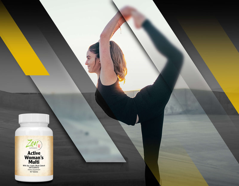 Zen Supplements - Active Woman’s Multi-Vitamin 90-Tabs - Women's Multivitamin & Multimineral with Botanicals & Herbs - Supports Immune Health & Sexual Wellness